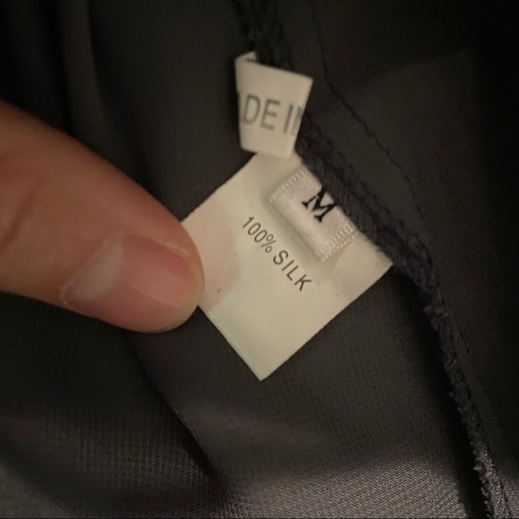 Tsumori Chisato silk top with embroidery and beading, size M - Picture 4 of 7